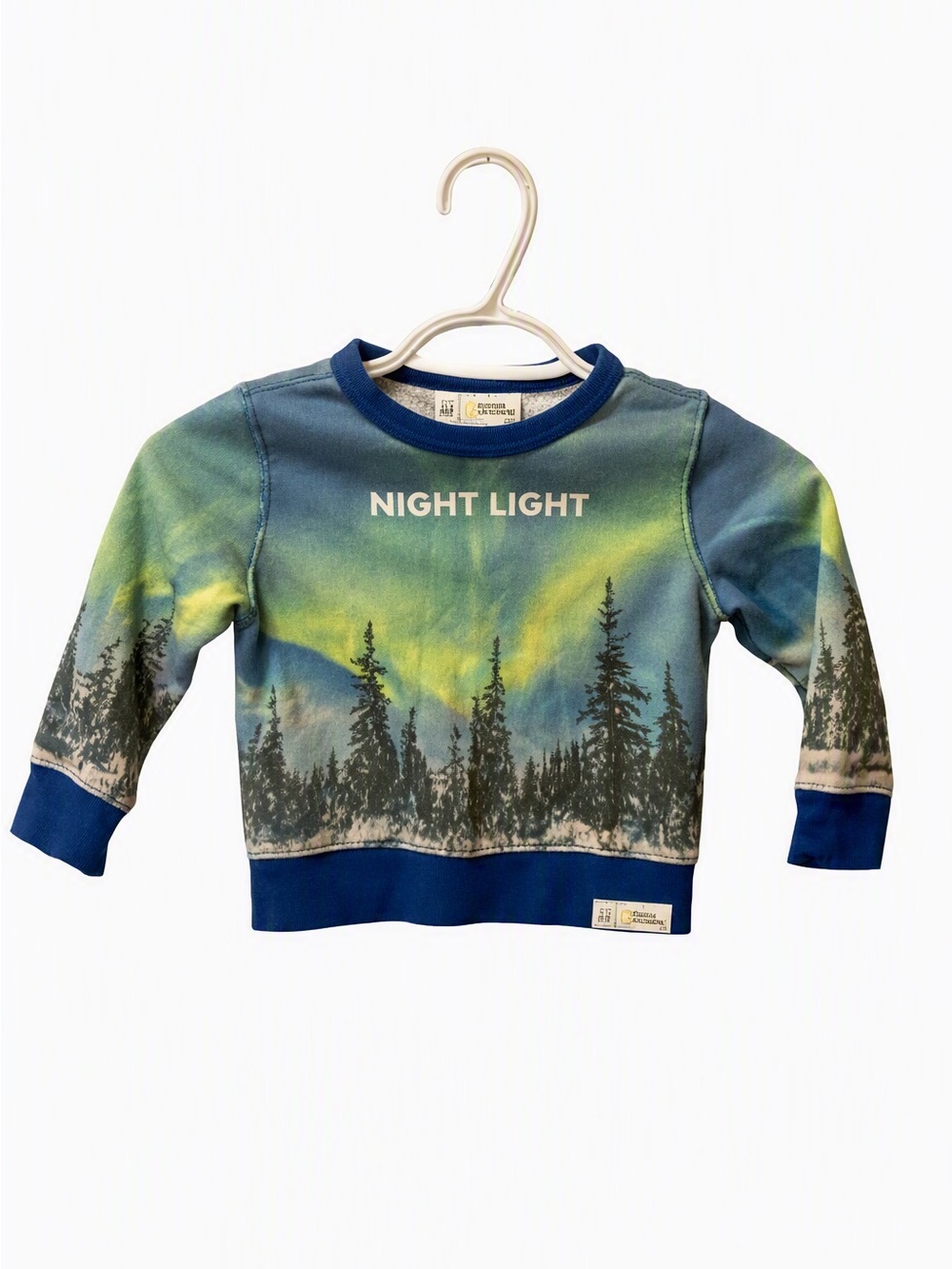 Baby GAP x National Geographic “Night Light” Aurora Forest Sweatshirt – 3T